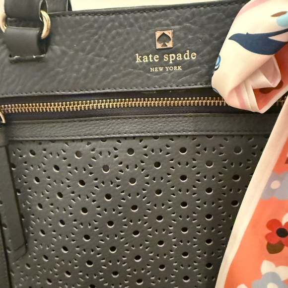 Kate Spade Perri Lynne Bubbles Perforated Tote Bag - Picture 5 of 17